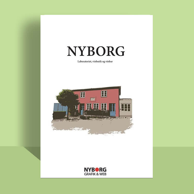 Illustration af Laboratoriet vinbutik og vinbar i Nyborg